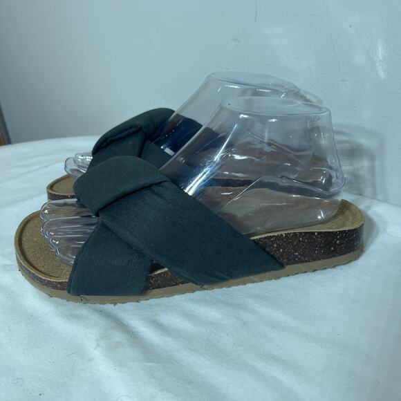 Aerie Sandals Gray Puffy Twist Comfy Casual Beachy Spring Summer Vacation 8 - Picture 4 of 8